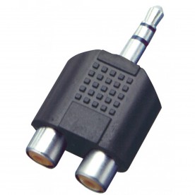 Adaptor jack stereo 3,5 mm tată – 2 x RCA mamă - AC 17